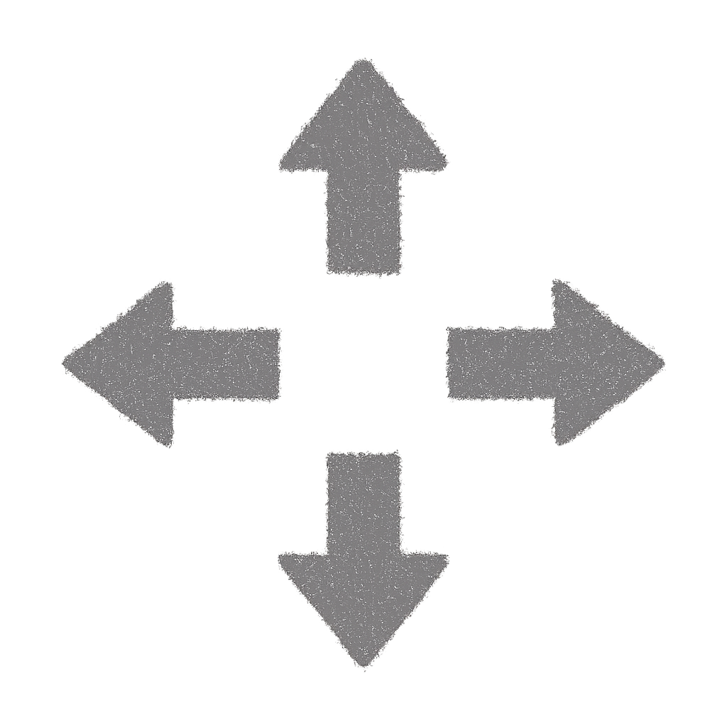 Move with arrows